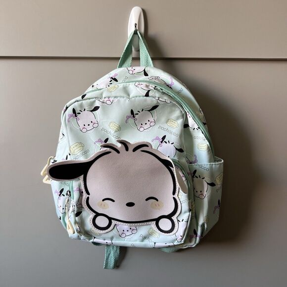 Sanrio Pochacco Mini Backpack Small Blue Adjustable Pockets Bag Anime Cosplay - Picture 1 of 9